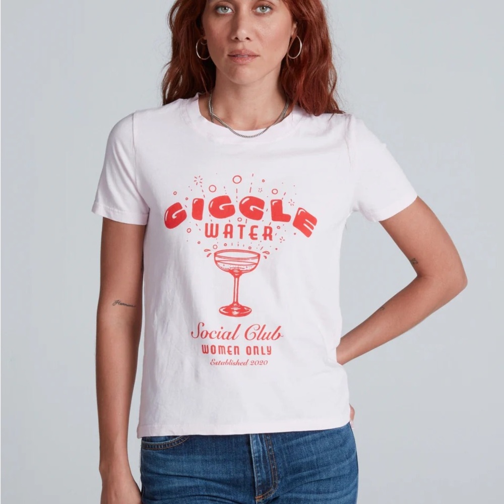 ASKK NY Giggle Water Social Club Tee NWT.